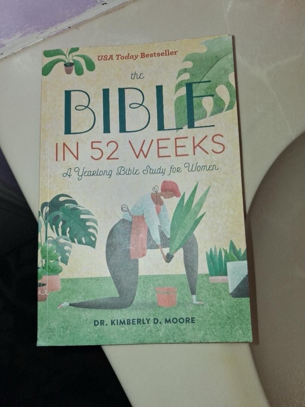 Green & Cream Reptile Habitat Decor - The Bible in 52 Weeks Cover Art